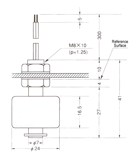 液位傳感器（水位傳感器）FS-3101、FS-3201尺寸規(guī)格